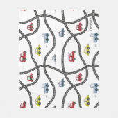 Schattigee gepersonaliseerde Kinder auto Fleece Deken (Voorkant)