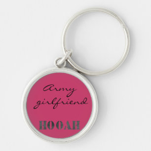 Schattigee gepersonaliseerde leger sleutelhanger