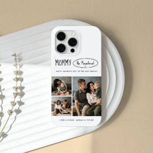 Schattigee gepersonaliseerde Moederdag familie fot iPhone 15 Pro Max Hoesje
