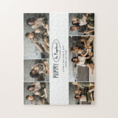 Schattigee gepersonaliseerde Moederdag familie fot Legpuzzel (Verticaal)