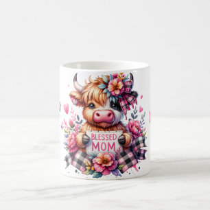 Schattigee gepersonaliseerde Moederdag-offerte/Koe Koffiemok