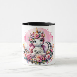 Schattigee gepersonaliseerde Moederdag-quote/panda Mok