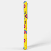 Schattigee gepersonaliseerde naam geel Abstract Samsung Galaxy Hoesje (Rechterkant)