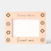 Schattigee gepersonaliseerde oma Floral gegraveerd (Voorkant)