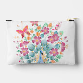 Schattigee gepersonaliseerde pauw bloemen etui (Achterkant)