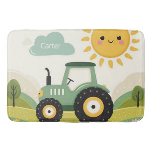 Schattigee, gepersonaliseerde tractor/boerderij badmat