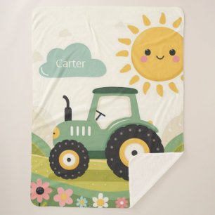 Schattigee, gepersonaliseerde tractor/boerderij sherpa deken