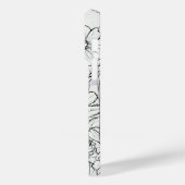 Schattigee gepersonaliseerde witte bloemen Wildflo Case-Mate iPhone Case (Achterkant / Links)