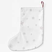 Schattigee gepersonaliseerde witte kleine kerst ko kleine kerstsok (Achterkant)