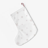 Schattigee gepersonaliseerde witte kleine kerst ko kleine kerstsok (Achterkant (Hangend))