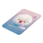 Schattigee geschoren ijshond magneet (Linkerzijde)