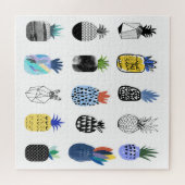 Schattigee getextureerde ananas,  collectie. legpuzzel (Horizontaal)