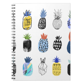 Schattigee getextureerde ananas,  collectie. notitieboek