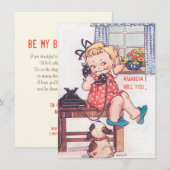 Schattigee gewoonte zijn mijn bruidsmeisje / meid  kaart (Voorkant / Achterkant)