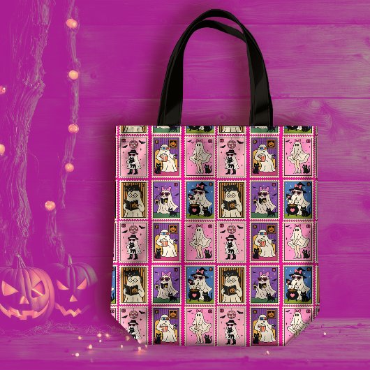 Schattigee Gezellige Geesten en Katten Verzendpatr Draagtas