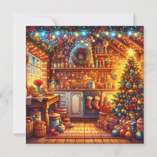 Schattigee Gezellige Kitsch Kerst Feestelijke Keu (Voorkant)