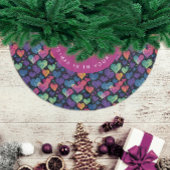 Schattigee Gezellige Kleurrijke Hart Kerst Waterve Kerstboom Rok