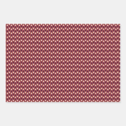 Schattigee gezellige moderne speelse polka dot inpakpapier vel (Voorkant 3)