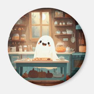 Schattigee Ghost Baking Cookies – Gezellige Spooky Magneet