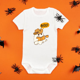 Schattigee Ghost Bodysuit, Herfst Outfit, Eerste H Romper