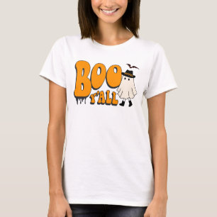 Schattigee Ghost Boo Y'all Funny Halloween T-shirt