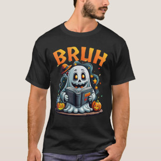 Schattigee Ghost bruh Boo Leesboek Funny Family Ha T-shirt