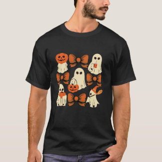 Schattigee Ghost Coquette Esthetische Roze Bogen S T-shirt