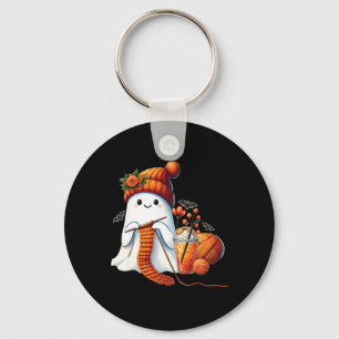Schattigee Ghost Crochet Breien Liefhebbers Hallow Sleutelhanger