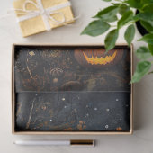 Schattigee Ghost en Zwarte Kat Halloween Decoupage Tissuepapier (Geschenk)