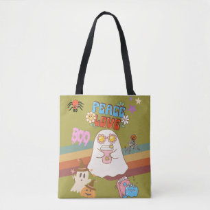Schattigee Ghost Groovy Style geelgroen Draagtas
