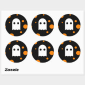 Schattigee Ghost Halloween Stickers voor kinderen (Vel)