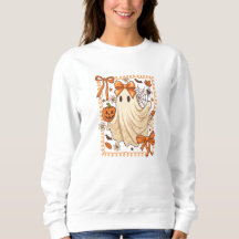 Schattigee  Ghost Halloween Sweatshirt