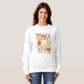 Schattigee Ghost Halloween Sweatshirt (Voorkant volledig)