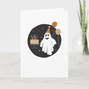 Schattigee Ghost Halloween Verjaardag Kaart