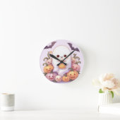 Schattigee Ghost Halloween Wall Clock - Spooky Dec Ronde Klok (Huis)