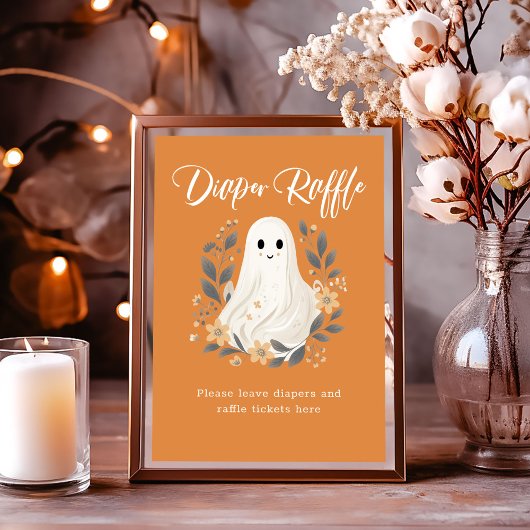 Schattigee Ghost Herfst Luier Raffle Baby shower T