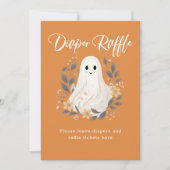 Schattigee Ghost Herfst Luier Raffle Baby shower T (Voorkant)