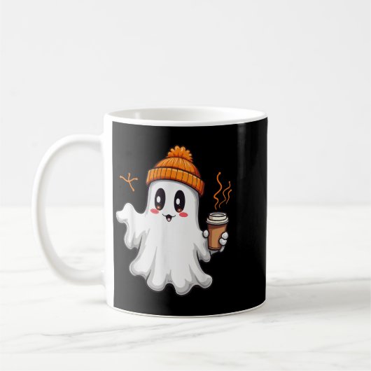 Schattigee Ghost Lace Peuter Ghost Pumpkin Ice Cof Koffiemok (Links)