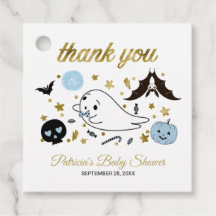 Schattigee Ghost Little Boo Halloween Baby shower  Bedankjes Labels