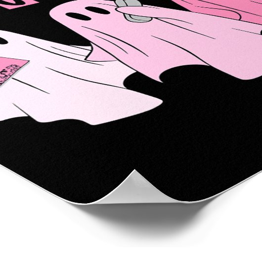 Schattigee Ghost Mean Ghouls Fun Halloween Kostuum Poster (Hoek)