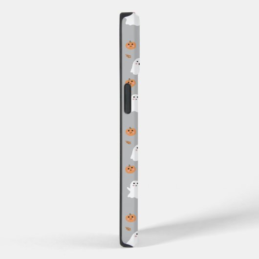 Schattigee Ghost & Pumpkin Grey Halloween Pattern Case-Mate iPhone Case (Achterkant / Rechts)