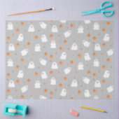 Schattigee Ghost & Pumpkin Grey Halloween Pattern Tissuepapier (Craft)
