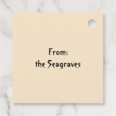 Schattigee Ghost Pumpkin Halloween Bedankjes Labels (Achterkant)