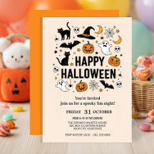 Schattigee Ghost & Pumpkin Halloween Party