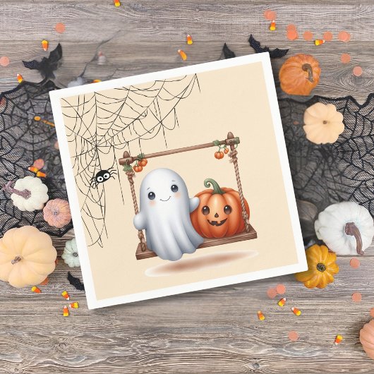 Schattigee Ghost Pumpkin Halloween Servet