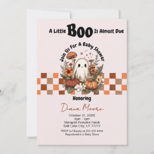 Schattigee Ghost & Pumpkin Herfst Halloween Baby s Kaart