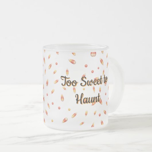 Schattigee Ghost Snoep Custom Cauldron Matglas Koffiemok (Voorkant rechts)