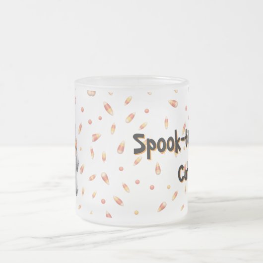 Schattigee Ghost Snoep Custom Spook Matglas Koffiemok (Center)