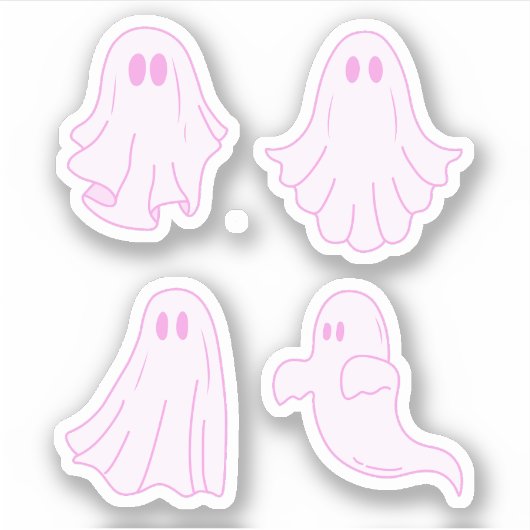 Schattigee Ghost Sticker Pack, Ghoul, Halloween St (Voorkant)