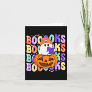 Schattigee Ghost Teacher Halloween Librarian Lees Kaart